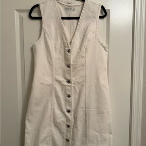 Abercrombie White Button-Down Dress